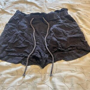 Black Athletic Shorts with Lightweight Fabric